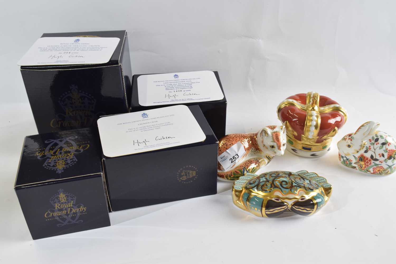 Further group of Royal Crown Derby paperweights, one for the Golden Jubilee, limited edition 950, - Image 2 of 2