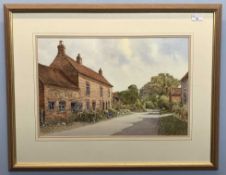 George Sear (British, 20th century), 'The Old Smithy, Matlask, Norfolk', watercolour, signed,14x20.