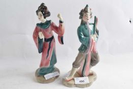 A pair of Temple dancers modelled by Helen Lindooff for GoldscheiderGood condition -no damage/