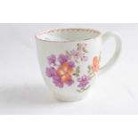 Lowestoft Porcelain Coffee Cup Tulip Painter