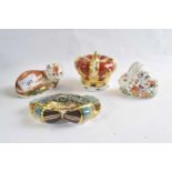 Further group of Royal Crown Derby paperweights, one for the Golden Jubilee, limited edition 950,