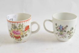 Two Bow Porcelain Coffee Cups