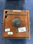 An Instantagraph camera manufactured by J Lancaster & Son, Birmingham, wood with brass mounts,