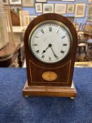 Further early 20th Century mantel clock with shell inlay