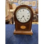 Further early 20th Century mantel clock with shell inlay