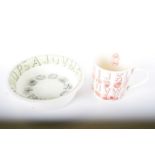 A Wedgwood Eric Ravilious designed bowl 17 cm diameter together with a similiar mug (2)