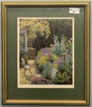 Andrea Bates (Hungarian, 20th century), 'Rambling Rose' and 'The Back Patio', limited edition offset
