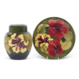 Moorcroft Jar and Cover and Dish