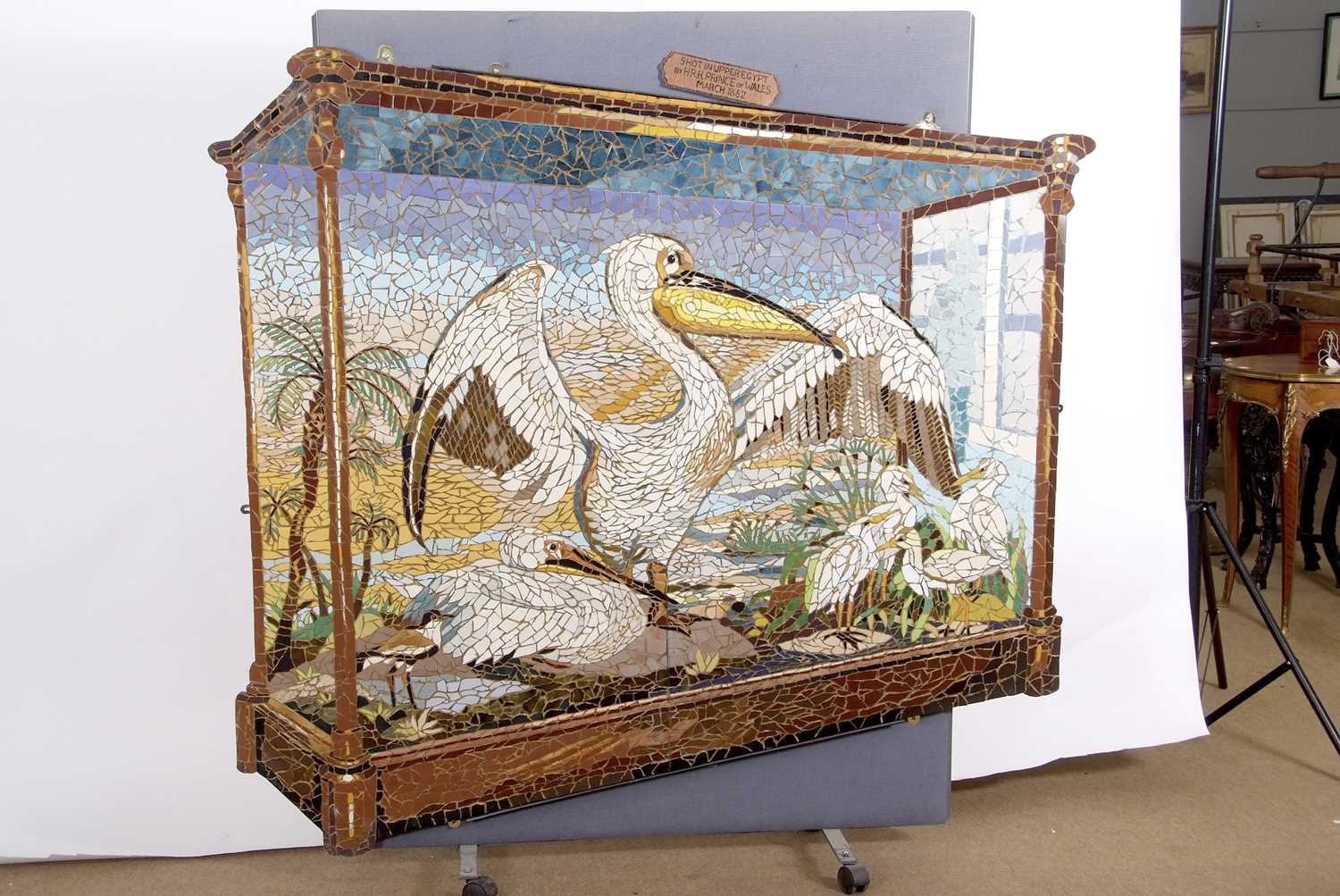 Jonathan Page (British, contemporary), "Pelican", mosaic, approx.132x156 cms, unframed. - Image 8 of 18