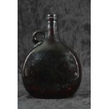 Late 17th or early 18th Century amber glass wine bottle