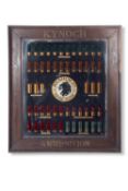 Shooting interest, a Kynoch ammunition advertising mirror decorated with various cartridge, the