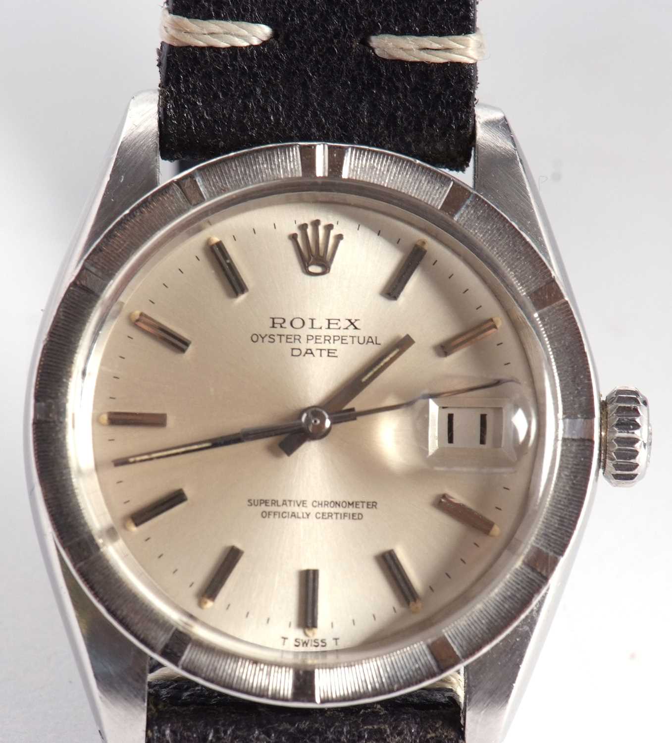 A Rolex Oyster Perpetual Date 1501, the watch has an automatic movement, screw down crown and - Image 7 of 7