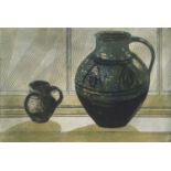 Richard Bawden RWS NEAC RE (British, b.1936), 'Two Jugs', colour etching, artist's proof, titled and