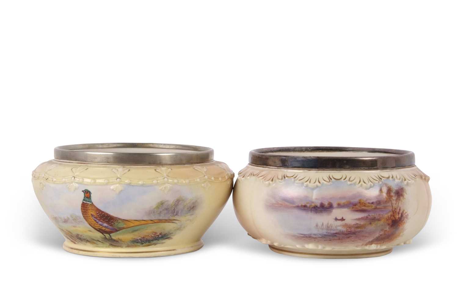 Worcester (Locke & Co) Bowls by Stinton