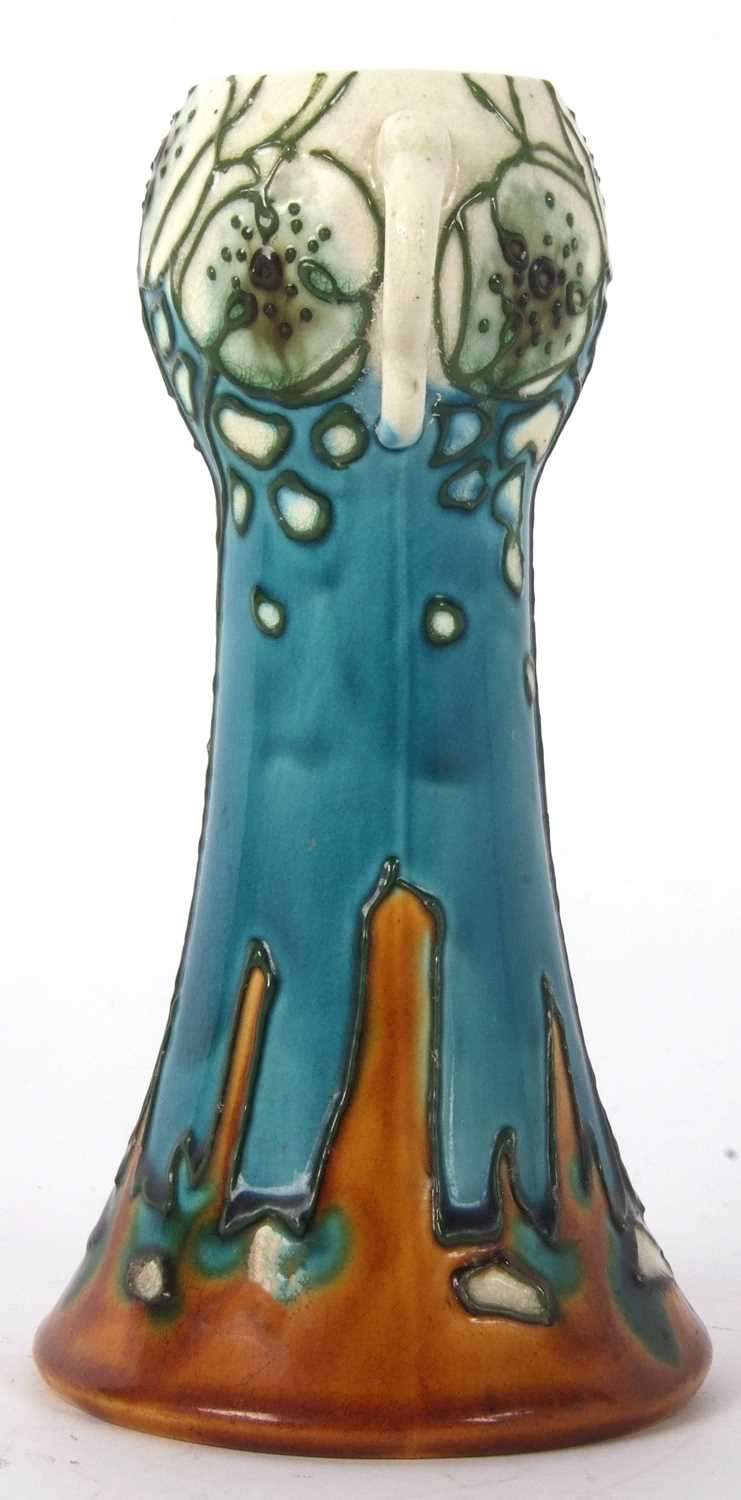 Art Nouveau Minton secessionist vase decorated in typical glazes in Art Nouveau style - Image 3 of 6