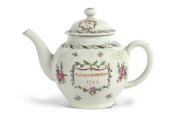Lowestoft Teapot Dated 1793