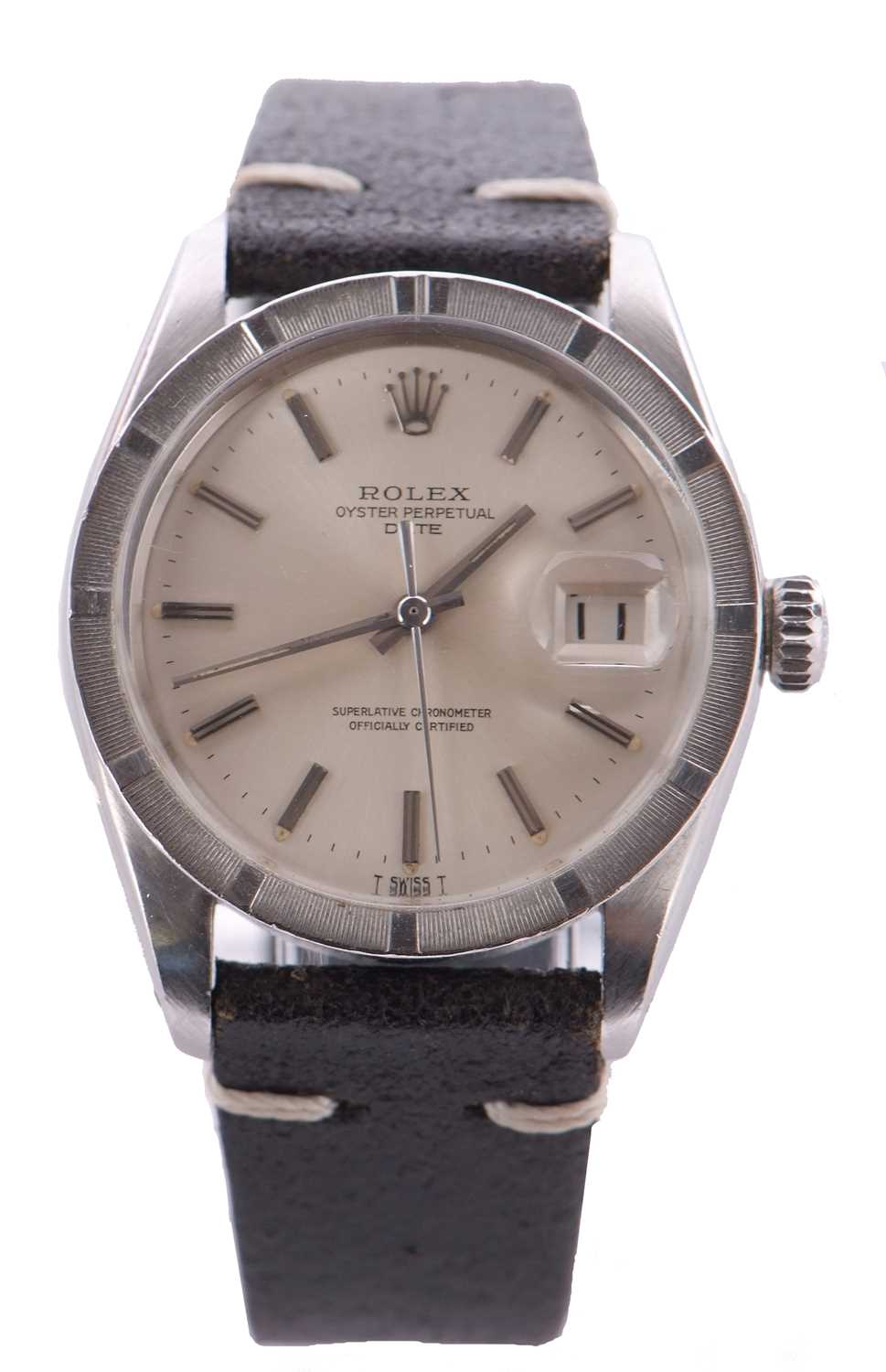 A Rolex Oyster Perpetual Date 1501, the watch has an automatic movement, screw down crown and - Image 2 of 7