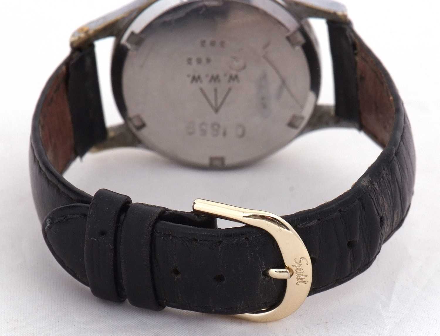 A Lemania WWW military wristwatch, the back of the watch case is engraved and reads from top to - Image 5 of 7