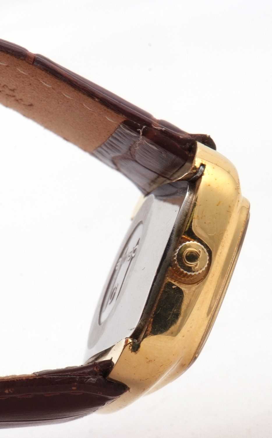 An Omega De Ville automatic gents watch, the watch has a gold plated case with matching gold - Image 6 of 6