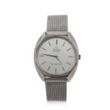 A vintage Omega Constellation quartz on a Omega stainless steel bracelet, the watch has a quartz