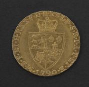 George III gold spade Guinea dated 1790