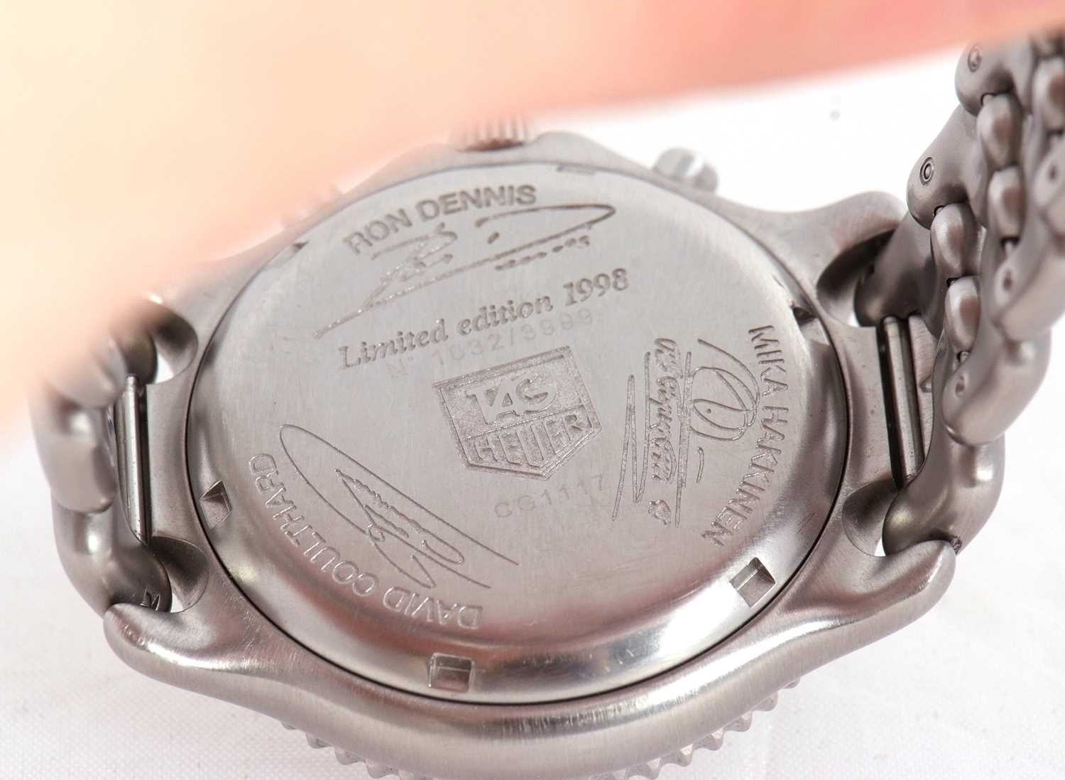 A Tag Heuer McLaren Mercedes 98 limited edition stainless steel quartz watch, the watch has a quartz - Image 14 of 24