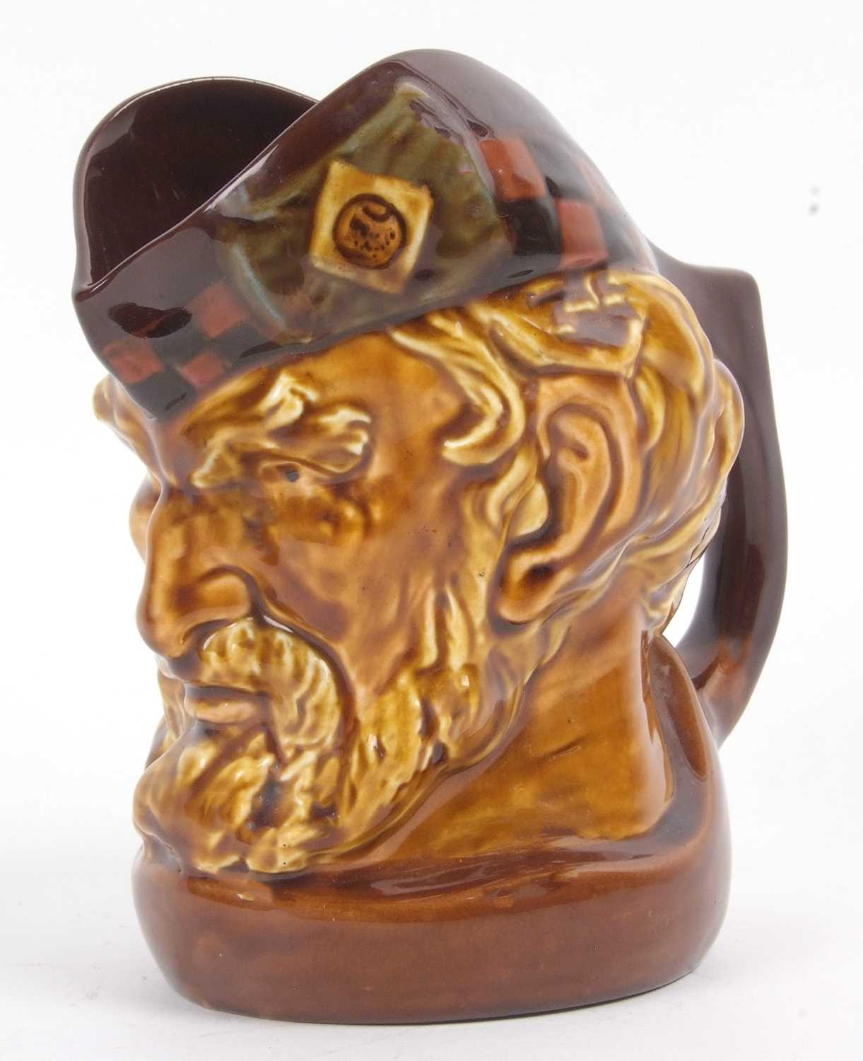 A rare Royal Doulton Kings ware McCallum character jug in a treacle glaze - Image 2 of 6