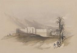 David Roberts RA (Scottish,1796-1864), "Fortress of Akabah, Arabia, Petraea. Feby 28th 1839",