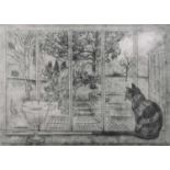 Richard Bawden RWS NEAC RE (British, b.1936), 'Welcome Home', etching, titled, signed and numbered