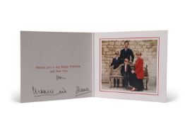 TRH Charles Prince of Wales and Princess Diana Christmas Card