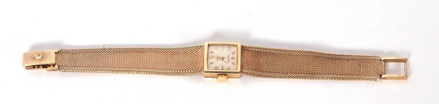 Vintage ladies 9ct gold Rolex Precision wrist watch with original box, hallmarks for 9ct gold can be - Image 10 of 10