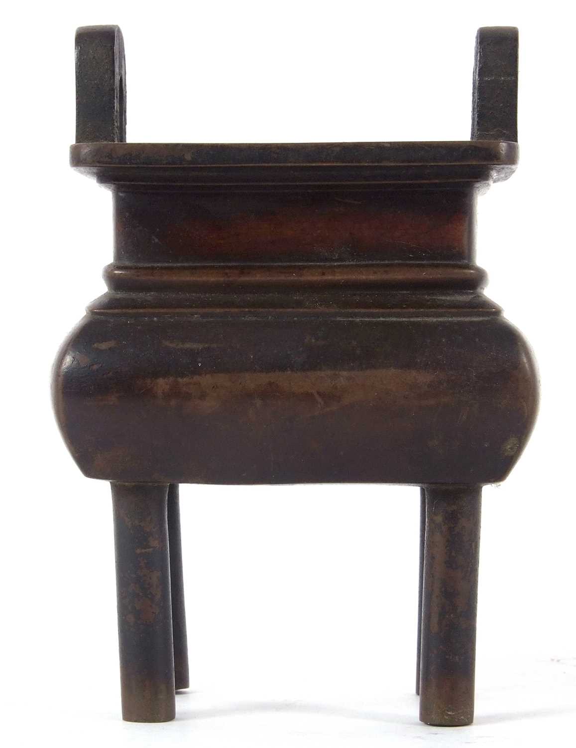 Incense burner of Archaistic form mounted on four legs, 16cm high - Image 2 of 15