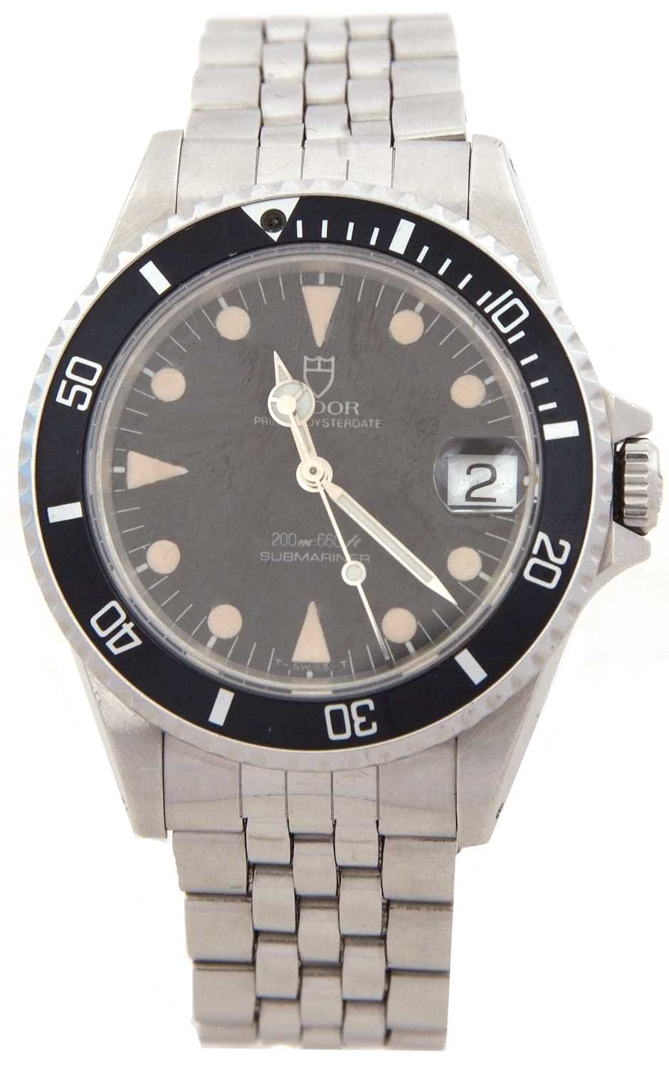 A Tudor Submariner Prince Oyster date, reference 75090, the watch has a stainless steel case and - Image 2 of 7