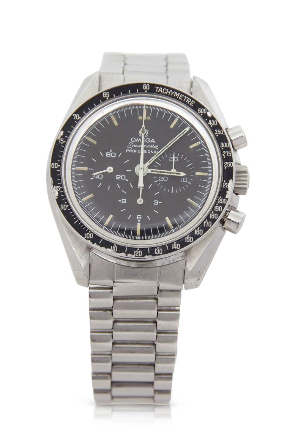 A 1977 Omega Speedmaster Professional wristwatch with extract from the archives paperwork, the watch