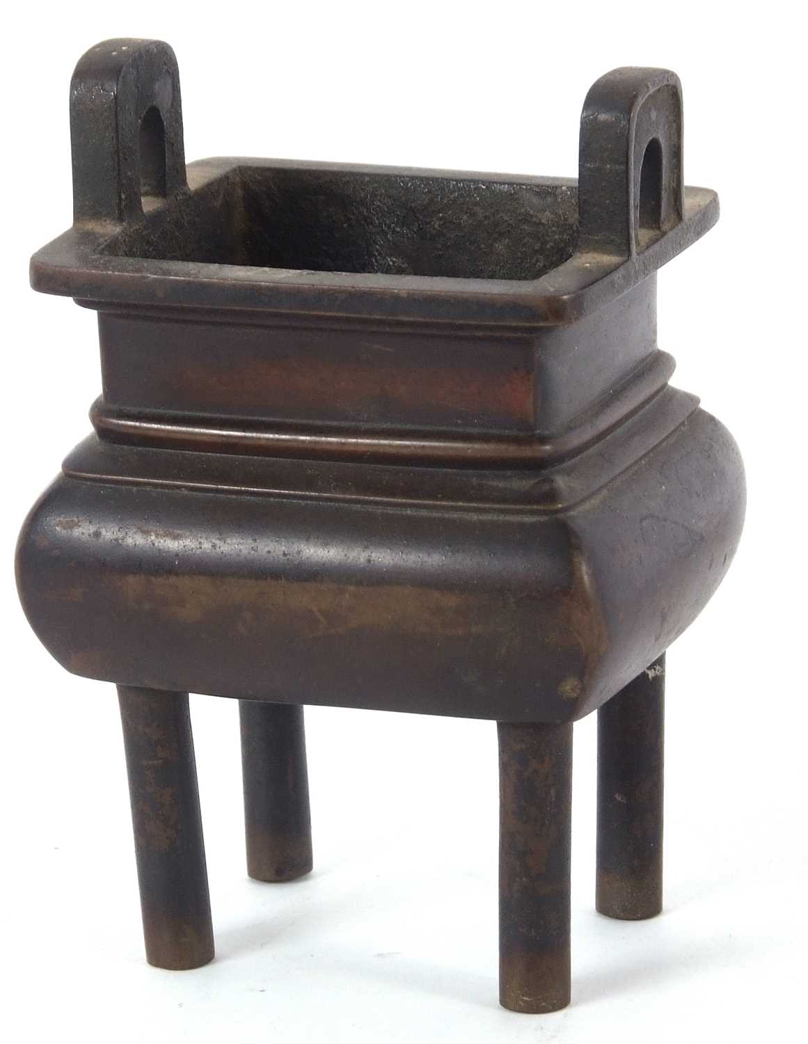 Incense burner of Archaistic form mounted on four legs, 16cm high - Image 12 of 15