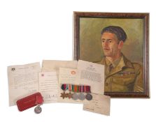 A group of Second World War campaign medals and a British Empire medal all awarded to Mr R R E