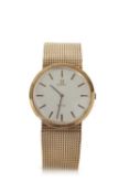 A 9ct gold Omega De Ville wristwatch, the watch is stamped 375 on the bracelet clasp and on the