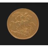 A Victorian 1887 Two Pound gold sovereign, jubilee bust and George and the Dragon (pendant fitting