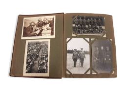 An interesting postcard album mainly First World War related including cards of battleships HMS