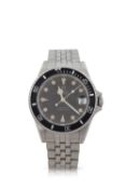 A Tudor Submariner Prince Oyster date, reference 75090, the watch has a stainless steel case and