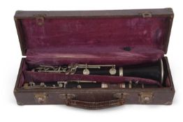 An early 20th Century A Robert, Paris clarinet in original wooden case by A Robert Paris the