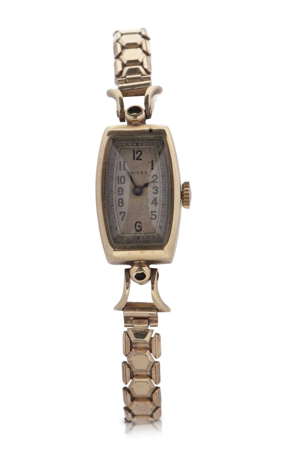 A 9ct gold case ladies Rolex wristwatch, the watch has a crown wound 15 jewel movement, the movement - Image 11 of 15