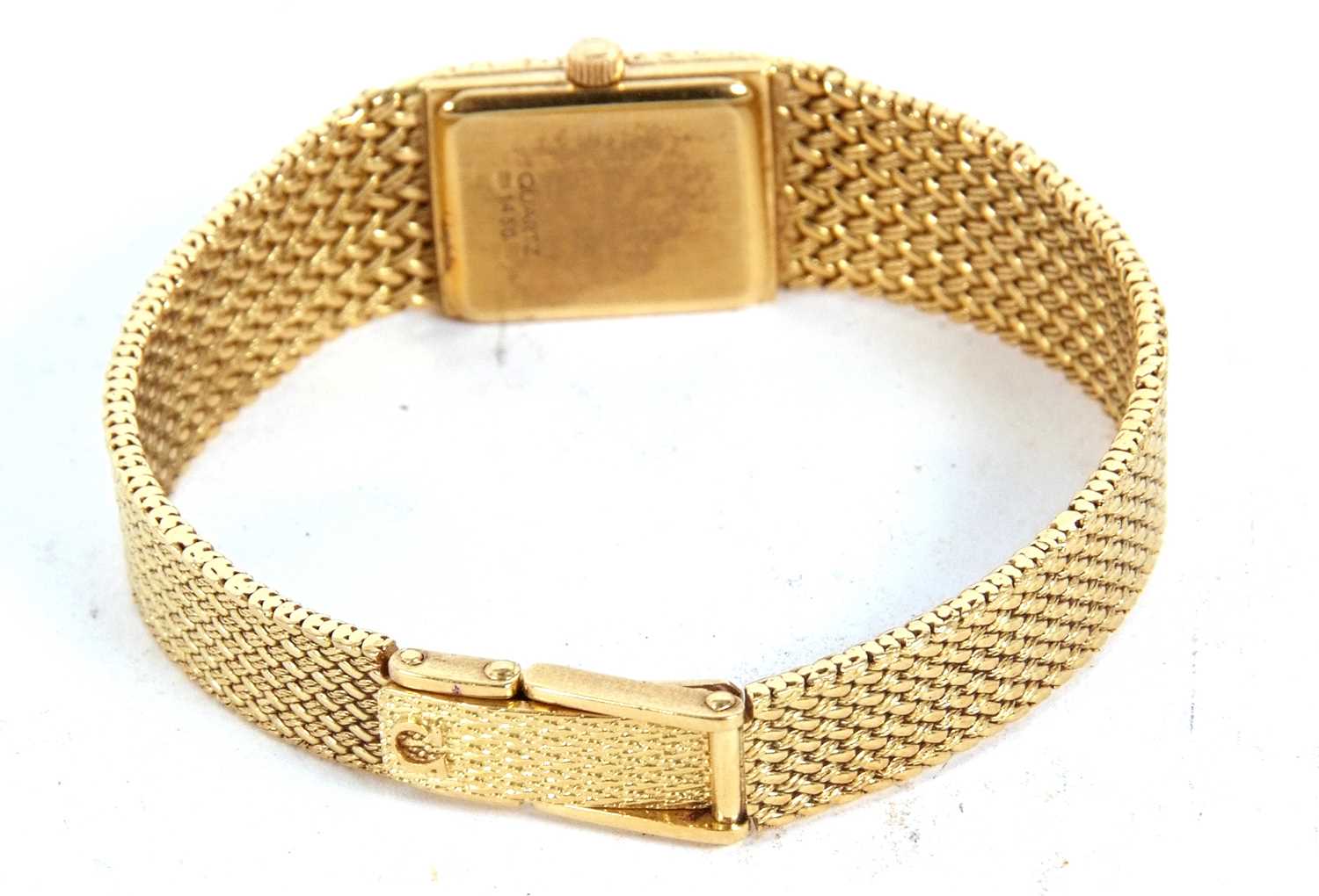 An 18ct gold ladies Omega wristwatch, the watch is stamped 18k and 750 on the clasp and on the - Image 6 of 8