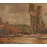 Edward Seago RBA ARWS RWS (British,1910-1974), inscribed on verso "Near Sienna October 1944", oil on