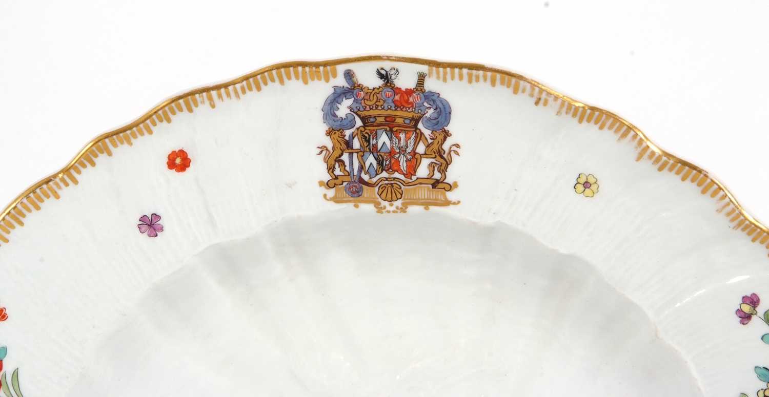 An important rare documentary Meissen plate from the swan service modelled by Kandler c.1740 the - Image 3 of 10