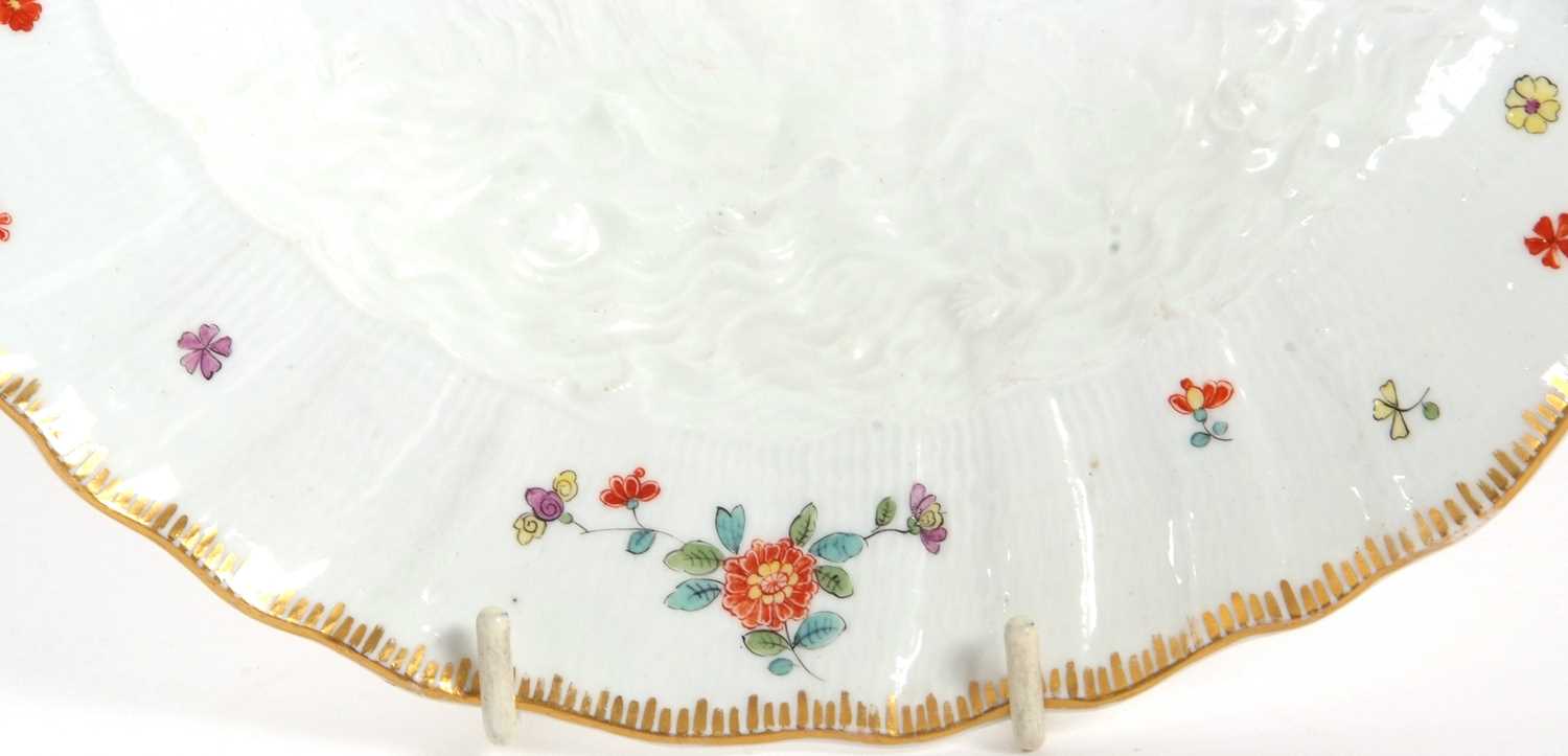 An important rare documentary Meissen plate from the swan service modelled by Kandler c.1740 the - Image 5 of 10
