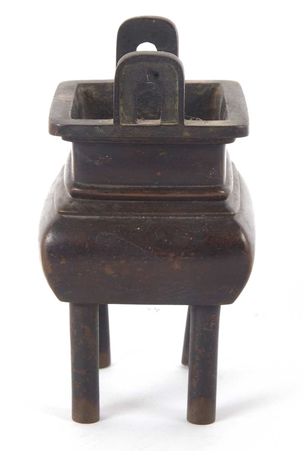 Incense burner of Archaistic form mounted on four legs, 16cm high - Image 7 of 15