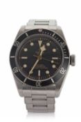 A Tudor Black Bay gents wristwatch, reference number 7230N, it has an automatic movement with a