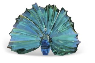 A Swarovski SCS model of peacock Arya, 2015, in original box with certificate