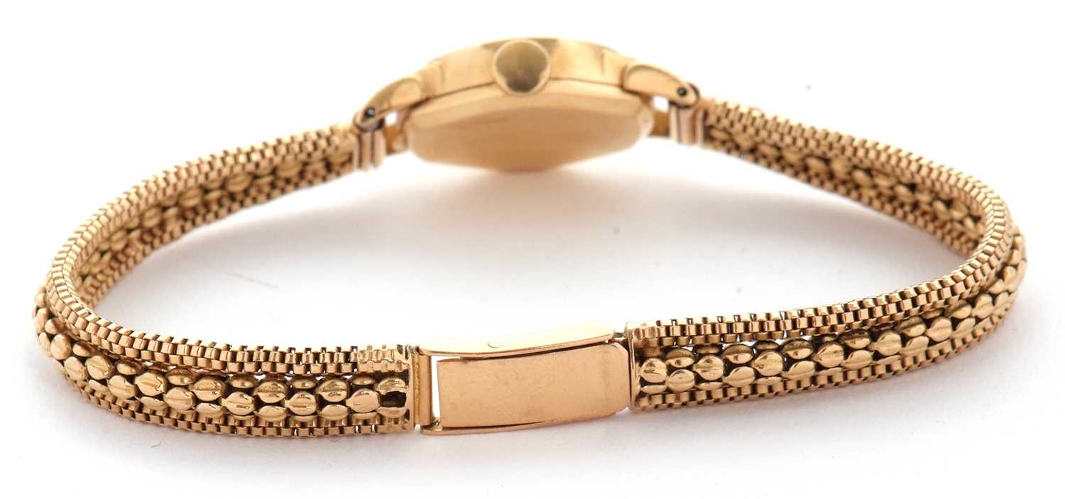 An 18ct gold ladies Rolex Precision with box and guarantee, stamped on the bracelet clasp and inside - Image 7 of 9